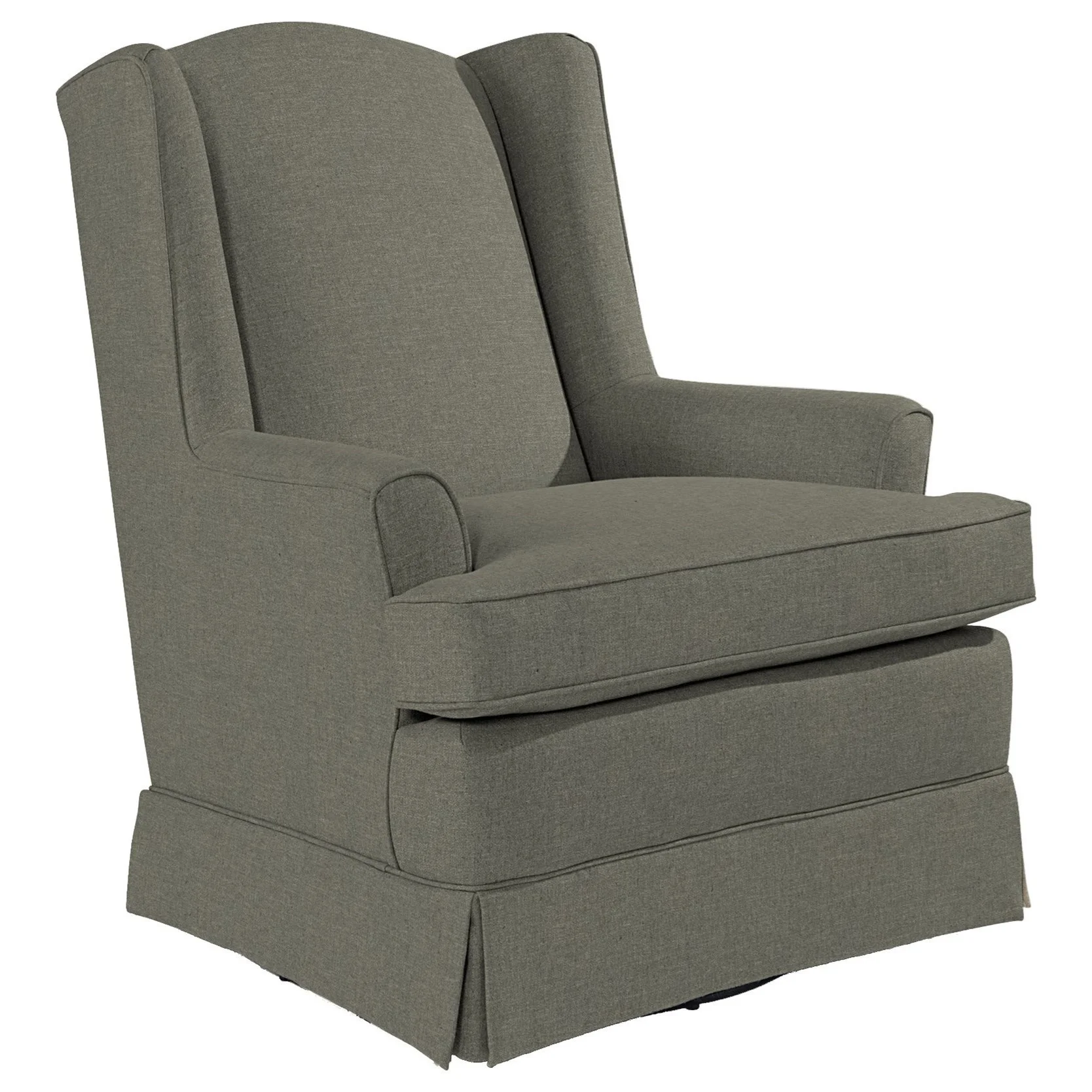 Best Home Furnishings Natasha 7147 Natasha Swivel Glider with Wing Back